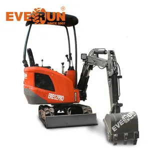 EVERUN ERE12PRO On Sale Original Hydraulic Tracked Crawler Mini Digger For Track Master Pin Excavator