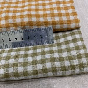 Respirant 100% pierre biologique naturelle lavée épaisse en stock <span class=keywords><strong>tissu</strong></span> de <span class=keywords><strong>lin</strong></span> à coudre en <span class=keywords><strong>lin</strong></span> rayé multicolore pour costumes d'hommes <span class=keywords><strong>au</strong></span> mètre - Product Image 6