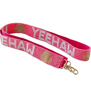 Correas de Bolso Bordadas con Cuentas de Colores, Diseño Personalizado Yeehaw, Accesorios de Moda, Correa de Bolso con Cuentas, CRYSTAL CRAFT - Product Image 1