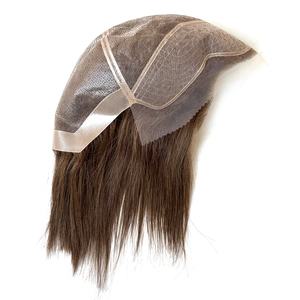 0.12 <span class=keywords><strong>dur</strong></span> dentelle mâle système de remplacement de la perte de cheveux moyenne casquette vierge remy hommes perruques cheveux humains pas cher usine prix de gros en gros - Product Image 4