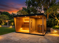 Ensemble HomeSpa Vitality : Sauna à vapeur et bain froid pour le bien-être quotidien, certifié CE