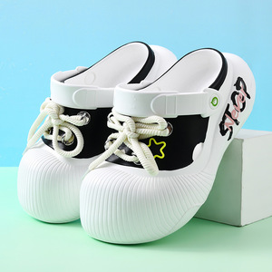 Sandalias de verano para mujer con suela gruesa de EVA, con tiras, transpirables, antideslizantes, de punta cerrada y planas para uso casual. - Product Image 2