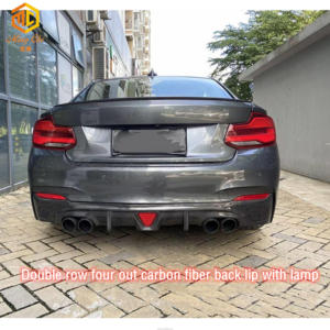 Difusor de parachoques trasero para BMW Serie 2 <span class=keywords><strong>M230</strong></span> M245I F22 F23, de fibra de carbono, LED, F22 - Product Image 3