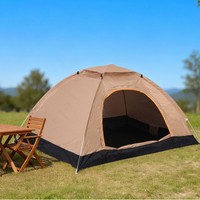 Tenda Camping Tiup 2 Orang Satu Kamar Tidur Tahan Air Ringan Buka Otomatis Portabel Tenda Luar Ruangan Empat Musim
