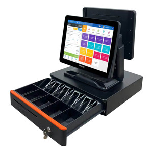 Doppio sistema POS automatico elettrico piccolo registratore di <span class=keywords><strong>cassa</strong></span> da tavolo per le piccole imprese - Product Image 1