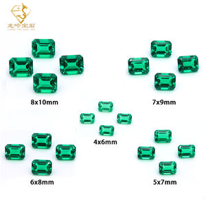 קולומביה מעבדה קולומביה אמרלד חתוך 4x6/5x 7/6x 8/7x 9/8 x10mm פופולרי 0.5ct-5ct-5ct מעבדה גדל קולומביה ספיר עם אגל - Product Image 2