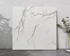 Chất lượng hàng đầu 60x60 bóng Carrara trắng sứ carrelage PISO porcelanato sàn đá cẩm thạch gạch cho nội thất phòng khách - Product Image 1