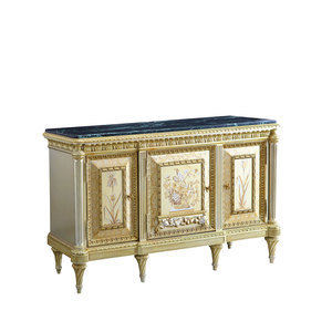 Mobile d'<span class=keywords><strong>ingresso</strong></span> di lusso in stile classico francese con intarsi floreali dipinti a mano e foglia d'oro per <span class=keywords><strong>ingresso</strong></span> e soggiorno - Product Image 2