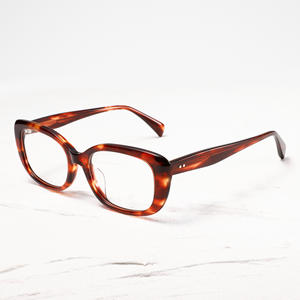 JMM91RX Montura de <span class=keywords><strong>Gafas</strong></span> de Acetato Hechas a Mano para Miopía, para <span class=keywords><strong>Hombre</strong></span> y Mujer, con Lentes Finas de Diseño Clásico en Color Carey - Product Image 2