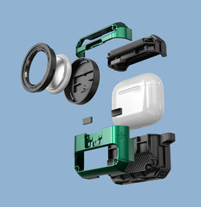 Étui pour <span class=keywords><strong>AirPods</strong></span> 3 <span class=keywords><strong>AirTag</strong></span>, design de caméra pop-up magnétique, antichoc, étui de protection 2 en 1 pour <span class=keywords><strong>Airpods</strong></span> <span class=keywords><strong>Pro</strong></span> 2 - Product Image 3