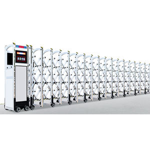 Barrières <span class=keywords><strong>accordéon</strong></span> rétractables JHR Main Gate Designs, en <span class=keywords><strong>métal</strong></span> aluminium, intelligentes, automatiques, pour parking, portail électrique rétractable, pliable - Product Image 5