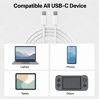 Câble USB C vers USB C en nylon tressé flexible pour charge rapide 45W, téléphone, tablette, ordinateur portable, voiture, 1M 2M 3M, OEM ODM, vente en gros