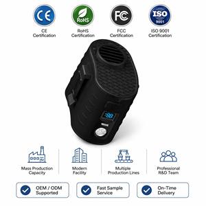 Ventilatore da Cintura Ricaricabile USB-C con Schermo LED per Conducenti di Consegne, Forte Flusso d'Aria, Ventilatore Indossabile per l'Estate - Product Image 1