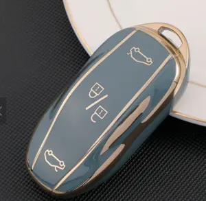 China Manufacturer Wholesale For Tesla Model S 3 X Y Soft TPU Car Key Fob Case 2023 Accessories