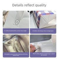 Op maat gemaakte patroon-heatpress opvouwbare niet-geweven aluminiumfolie geïsoleerde koeltas voor cake, melkthee, eten en afhaalverpakkingen