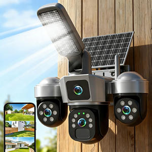 Cámara de Seguridad V380PRO Panorámica e Inclinable de Gran Angular con Doble Pantalla, 12MP, IP66, Alimentada por Energía Solar, Funciona con Batería, WiFi/4G, Audio Bidireccional en la Nube - Product Image 2