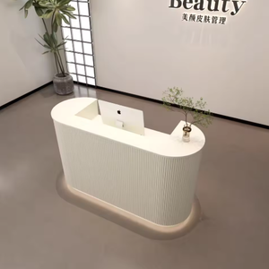 Mostrador de Bar de Madera de Lujo Moderno, Pequeño Mostrador de Recepción para Tiendas de Ropa, Salones de Belleza, Mostradores Frontales - Product Image 2