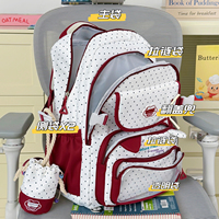Sac à dos pour enfants avec poche transparente, petite pochette à cordon, sac à dos d'école pour adolescentes