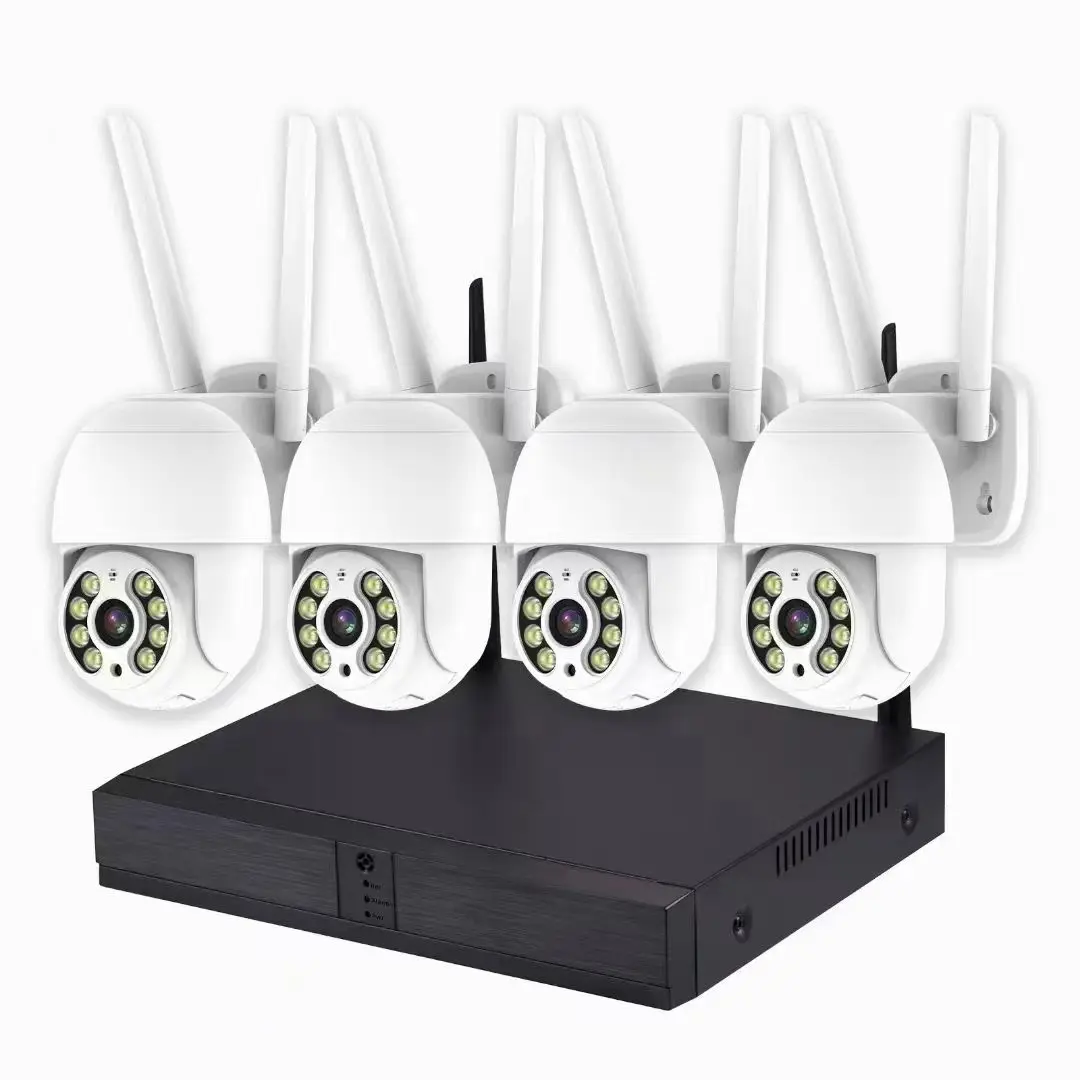 Xmeye 3MP WiFi ptz caméra système de sécurité à domicile wifi nvr Kit 4CH NVR enregistreur sans fil CCTV vidéo Surveillance wifi caméra kit