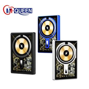 Batería Externa Magnética Inalámbrica Transparente Mini de 5000 mAh, Carga Rápida de 20 W, Portátil para iPhone 15 14 13 - Product Image 1