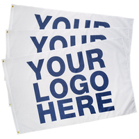 Drapeaux publicitaires double face 90x150cm, fabricant de drapeaux personnalisés 60x90 avec mât