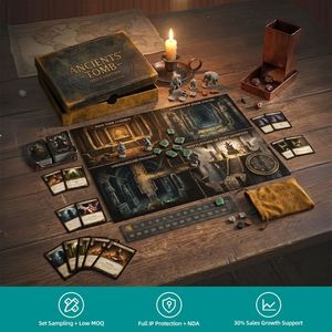 Coffret Cadeau de Jeu de Société F Premium Enchanted avec Boîte Florale Gaufrée et Cartes à Jouer Illustrées à la Main pour Occasions Spéciales TCG - Product Image 1