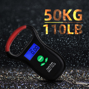 Nueva Báscula de Viaje Electrónica Portátil de 50 kg, Pantalla LCD, Material Plástico, Funciona con Batería, para Colgar, Pesca, Equipaje, Exportación Directa - Product Image 5