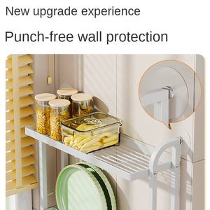 Égouttoir de cuisine <span class=keywords><strong>vertical</strong></span> moderne à trois niveaux en métal de haute qualité, écologique, grande capacité, organisateur mural pour la vaisselle - Product Image 2