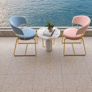 Màu xám terrazzo nhìn sứ gạch 600x600mm hiện đại Mộc mạc sàn gạch cho thiết kế tối giản - Product Image 3