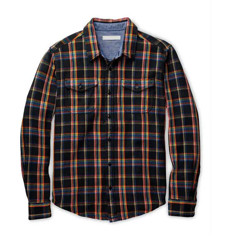 Wholesale Latest Design Plain Men Long Sleeve Flannel Shirt Supplier