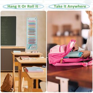 Organisateur mural suspendu pour crayons, 32 poches, numéroté, portable, pour les écoles et les bureaux - Product Image 5