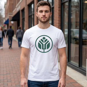 <span class=keywords><strong>Camiseta</strong></span> Premium de 180 g/m², 100 % Algodón, Corte Regular para Hombre, Suave y Transpirable, con Estampado Gráfico, Informal, de Manga Corta, Blanca - Product Image 1