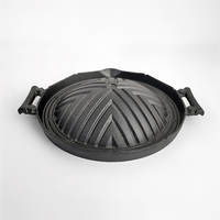 Grill rond en fonte antiadhésif pour BBQ, poêle, Mookata, fabriqué en thaïlande, vente en gros,