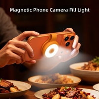Lampe d'appoint magnétique portable 2026 pour téléphone portable, miroir selfie arrière, assistant photographique, clip de prise de vue, lumière LED de remplissage nocturne