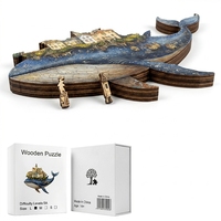 Puzzle en bois de précision OEM A2 42x59,4cm, niveau de difficulté 5A, S M L, revêtement en cire écologique, boîte de rangement sécurisée, découpe robuste Ex