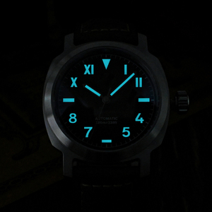 Reloj de Acero Inoxidable 316L con Movimiento Mecánico Automático Luminoso de 24 Horas, Estilo Vintage <span class=keywords><strong>GMT</strong></span>, Cristal de Zafiro Personalizado al por Mayor - Product Image 6