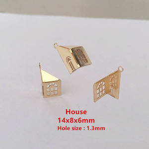 จี้รูป<span class=keywords><strong>ต้น</strong></span>คริสต์มาสประดับขนนก ชุบทอง 14k ของแท้ เครื่องประดับชั้นดี - Product Image 6