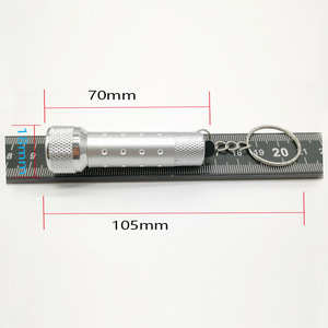 อลูมิเนียมอัลลอยด์มินิ 5-LED ไฟฉายความสว่างสูงไฟฉายพวงกุญแจไฟฉายมีสไตล์ไฟพวงกุญแจแบบพกพา - Product Image 2