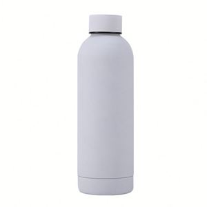 Custom 500Ml Drink Stainless Steel Double Wall Vacuum Insulated Tumbler Flask Thermal Rubber Matte <b>Sports</b> <b>Water</b> <b>Bottle</b> - Product Image 3