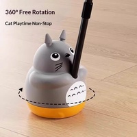 Jouet interactif pour chat Zoyi, simulation d'oiseau, en acier et PP, avec plumes amusantes et clochette, jouet de chatouillage à long manche