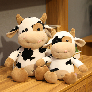 Juguete de peluche de vaca lechera personalizado lindo de alta calidad suave juguete de peluche de vaca barato - Product Image 2