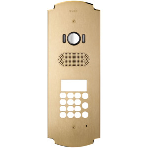 Sistema Citofonico Patavium 2F+ A/V con Tastiera in Ottone, Altezza 34,2 cm - Product Image 1