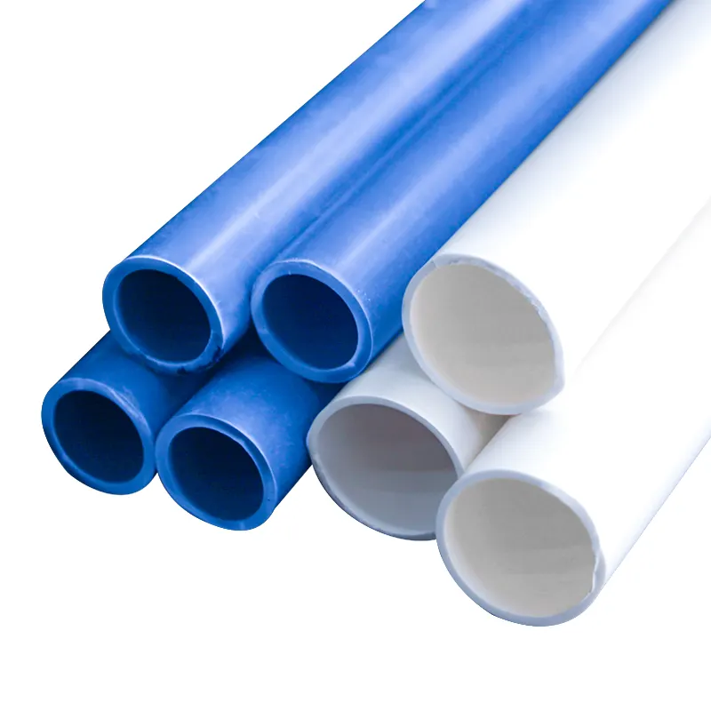 Factory Direct Sales Plumbing Materials Plastic Tubes Fittings PVC Drainage Pipe and PVC pipe Water Gas Applications Rolling