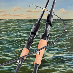 Cañas de <span class=keywords><strong>surfcasting</strong></span> de fibra de carbono de 1,8 M de fábrica OEM, 2 secciones, 25-60lb, peso del señuelo para pesca de lubina de Río en agua salada, línea de 150-300g - Product Image 4