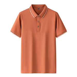 Polo Shirt Quick Dry Solid Color Short Sleeve Polyester Men Women Daily Wear - Product Image 2
