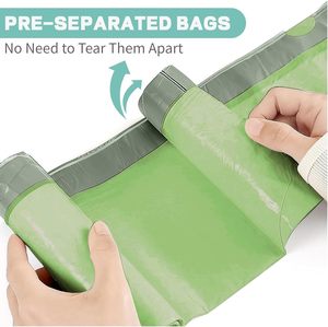 ถุงขยะหัวหม่าเหิงชุน 4 แกลลอน แบบมีเชือกรูด ไม่ขาดง่าย 80 ชิ้น สีเขียว - Product Image 4