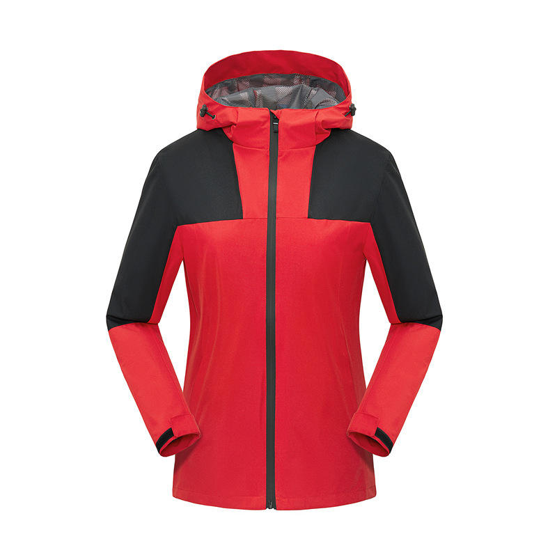 Coupe-vent rouge vif sur mesure