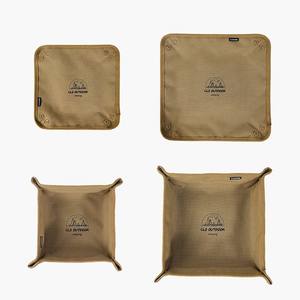 ถาดเก็บของพับได้แบบพกพาสำหรับใช้งานกลางแจ้ง สำหรับการตั้งแคมป์ การเดินทาง และใช้ในบ้าน มีช่องเก็บของหนึ่งช่อง - Product Image 1