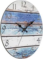 Reloj de Pared de Estilo Antiguo Retro Vintage con Diseño Escénico, Madera Artesanal, Movimiento de Cuarzo MDF, 30 cm, para Sala de Estar