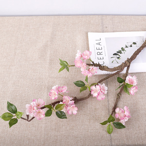 QIHAO Branches de fleurs de prunier en mousse bleues, haute simulation, pour décoration de mariage et de maison - Product Image 2